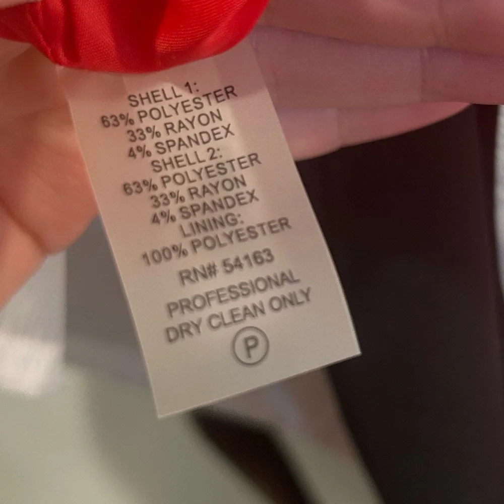 Calvin Klein Pink Orange Black Color Block Fit Flare Career Dress Women’s 10 NWT - Picture 5 of 12